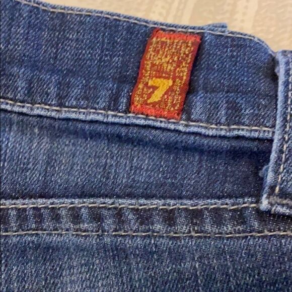 74AMK Men’s A Pkt Relaxed Blue Button Fly Jeans - Picture 3 of 7